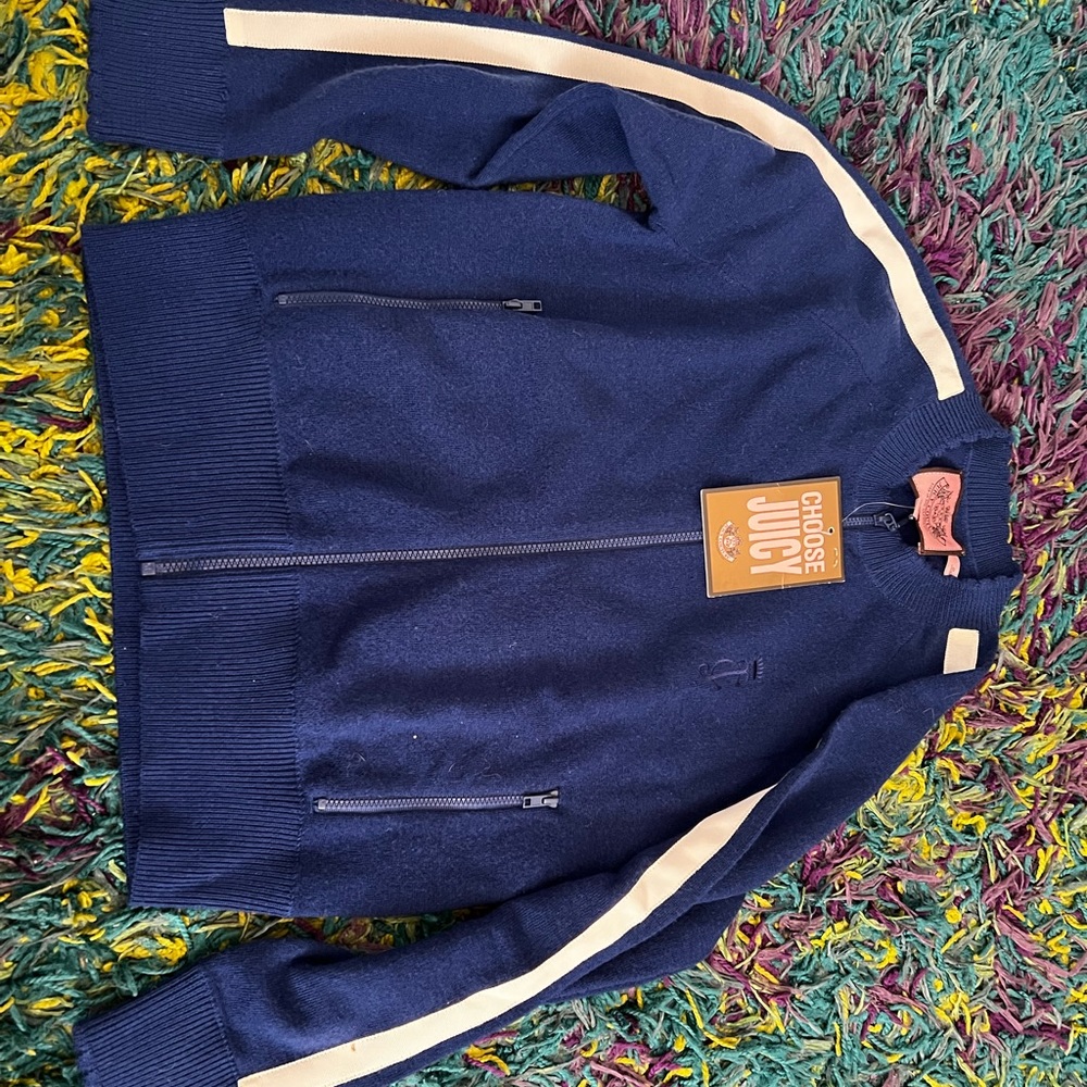 Girls Juicy Couture Zip Up Sweater
